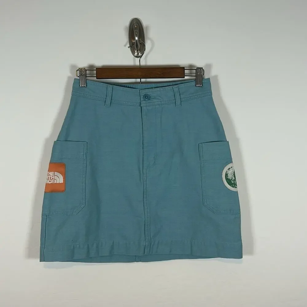 The North Face Skirt Sz S Blue Utility Mini Gorpcore Outdoor Hiking Casual NWT - Picture 3 of 8